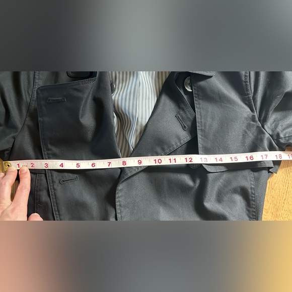 Simons double breasted 3/4 length trench coat with belt - Picture 9 of 10